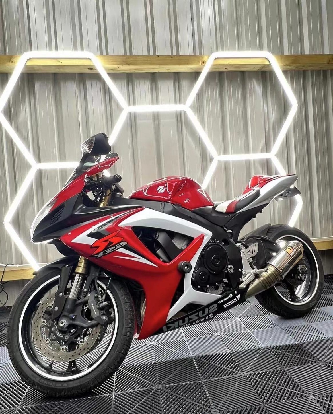 5 Hexagonal Light Led Hexagon Garage Lighting Honeycomb Garage Work Light for Car Showroom Detailing Shop