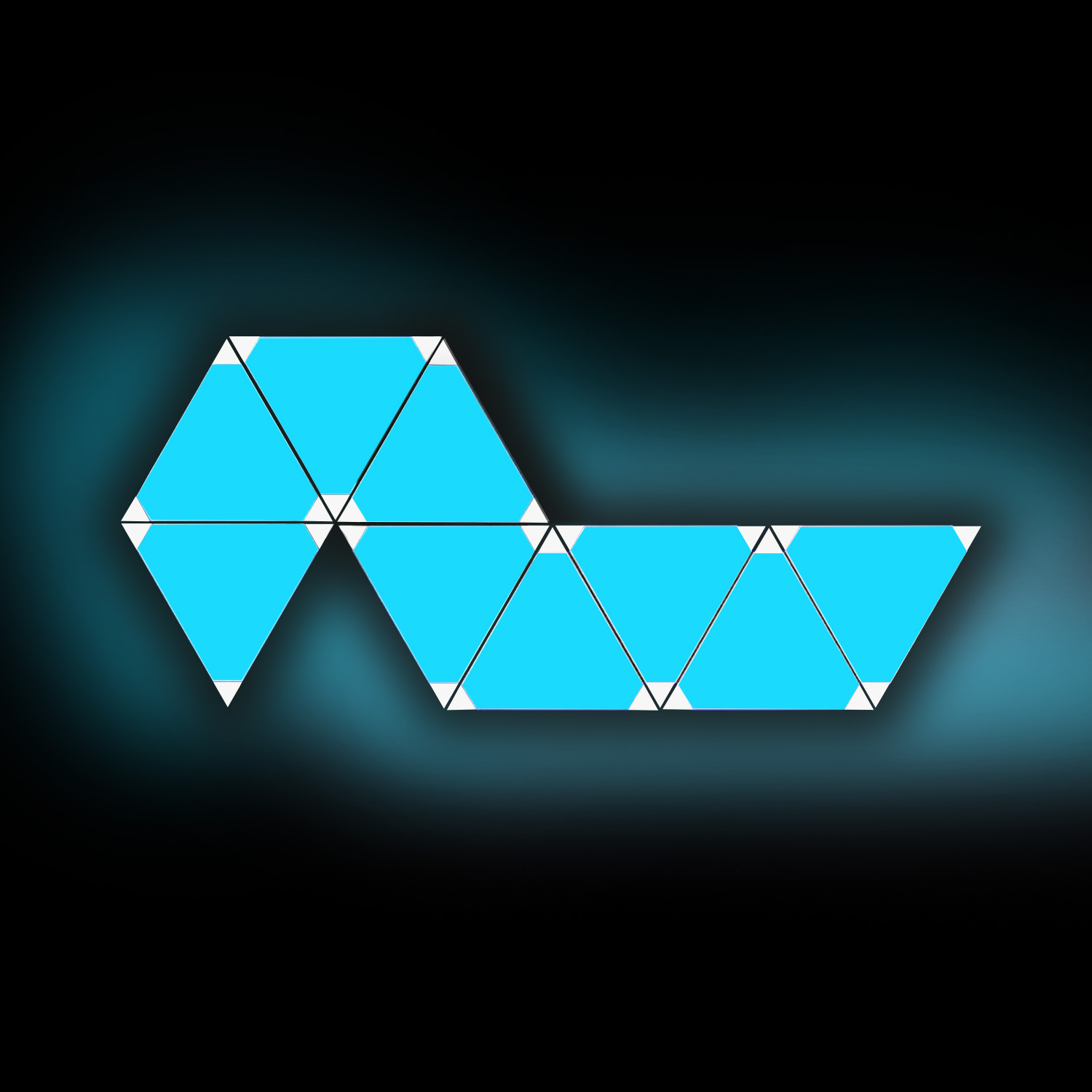 WIFI Smart LED Panel Triangular Wall Lamp Night Light RGB Atmosphere Game Decoration Kit Creative Party Decoration Light
