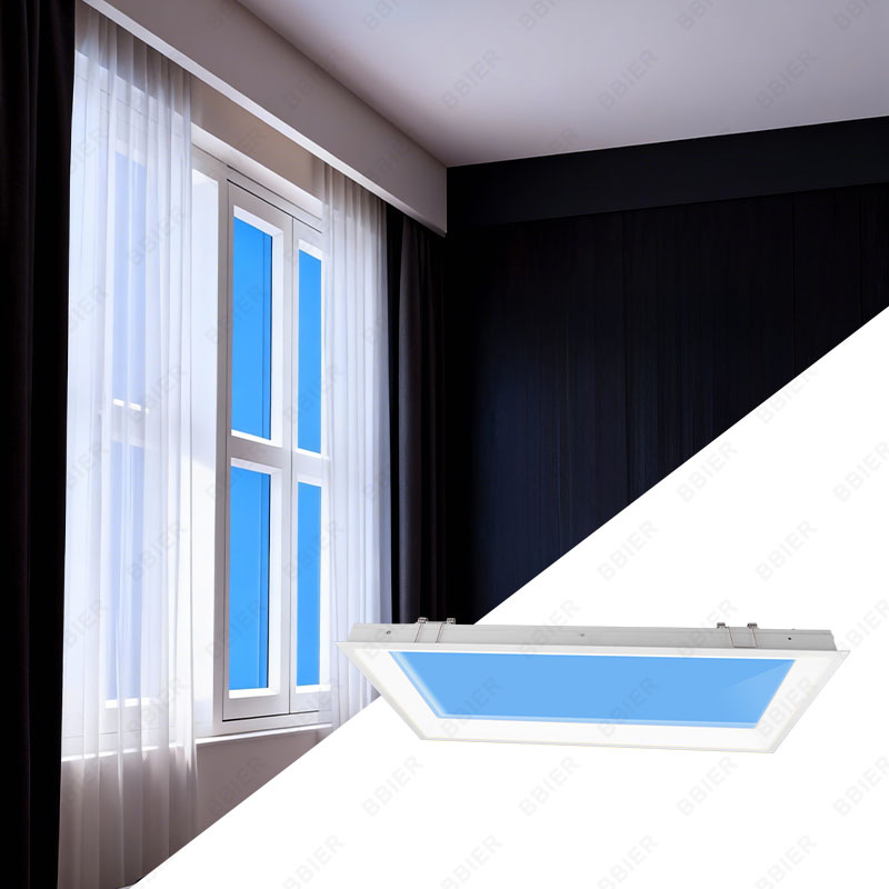 LED Blue Sky Ceiling Light Panel Artificial Skylight Fixture With Natural Lighting Effect For Residential And Office Use