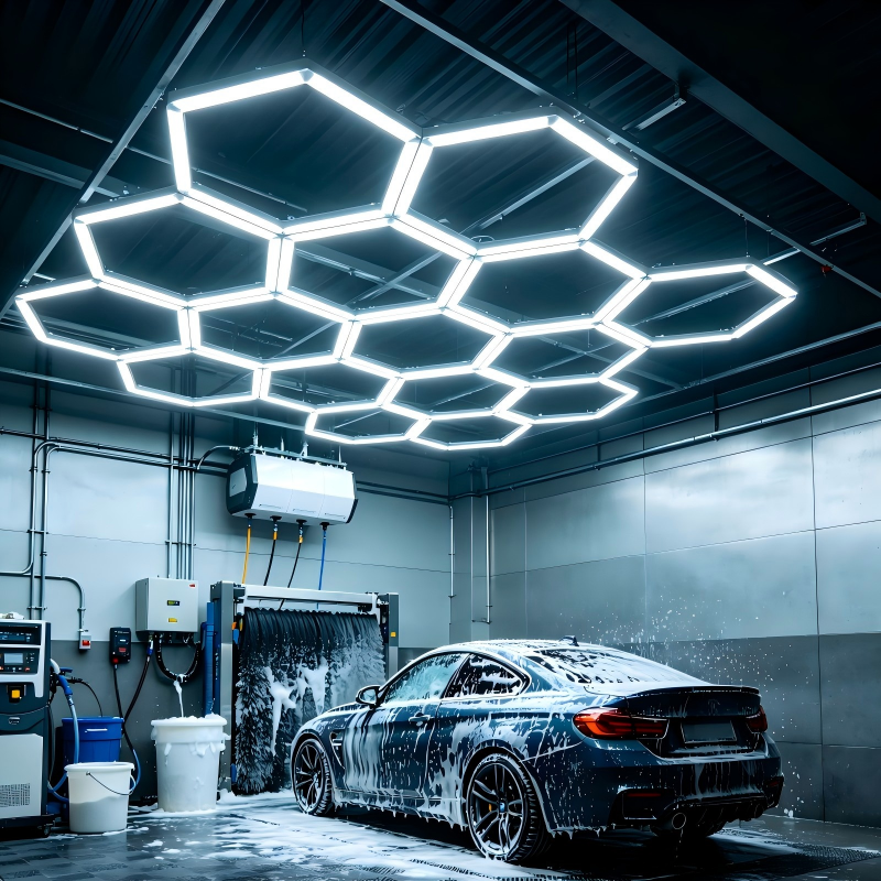 Smart Hexagonal LED Light RGB Honeycomb Color Changing Modular Ceiling Light App Control Remote Garage Gaming