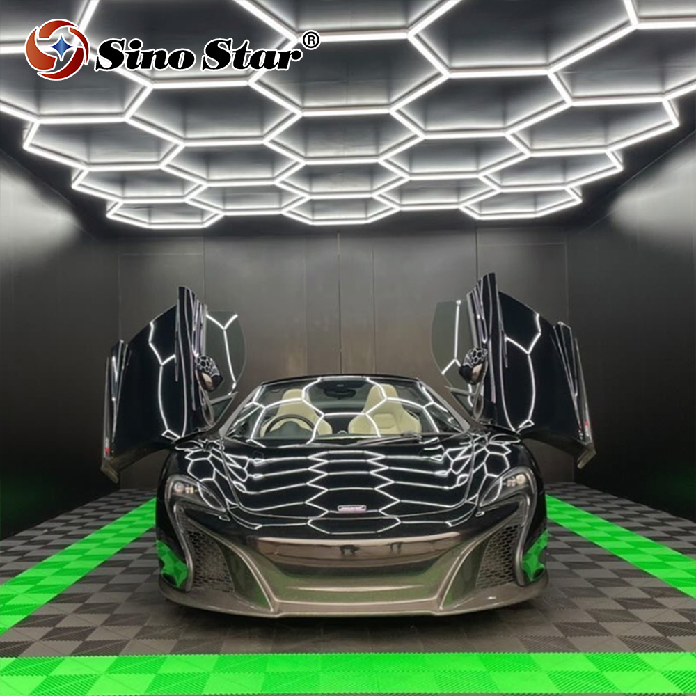 Drop Shipping PT023 3.8M*4.2M (12.46ft *13.77ft) Super Bright Diy Assembled Geometric Shape Luz Hexagonal Garage Led Shop Light