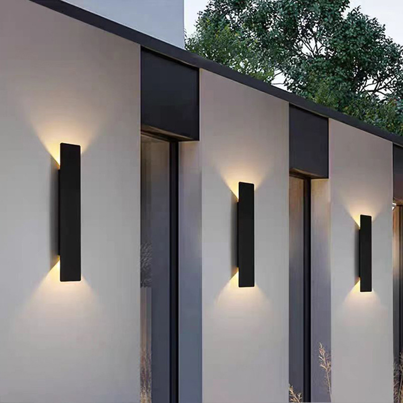 Long Strip Wall Light Simple Corridor Staircase Pillar Light Background Wall Decoration Outdoor Wall Lamp IP65 Water Proof