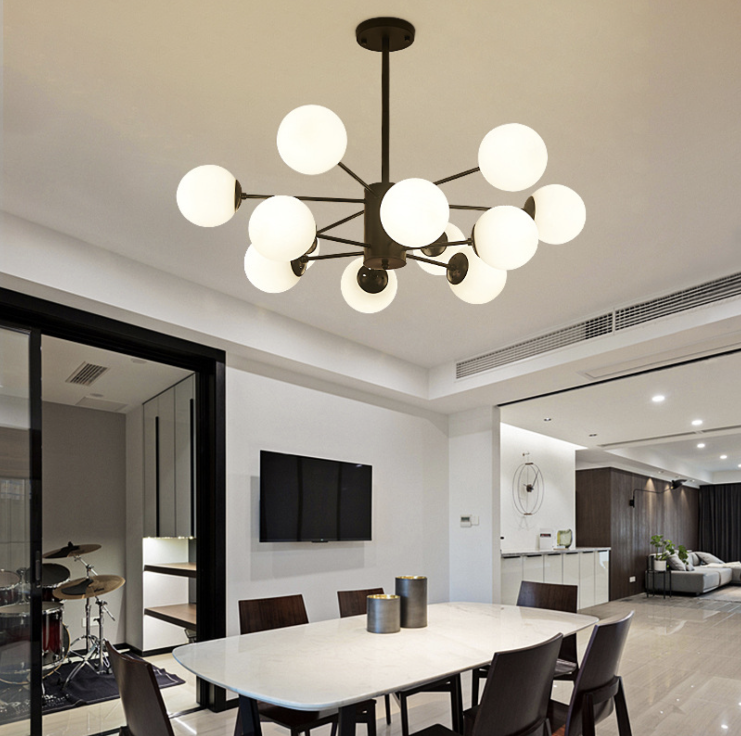 Factory Direct High Quality Chandeliers and Lamps Modern Fiber Optic Star Ceiling Light Kit Pendant Hanging Light