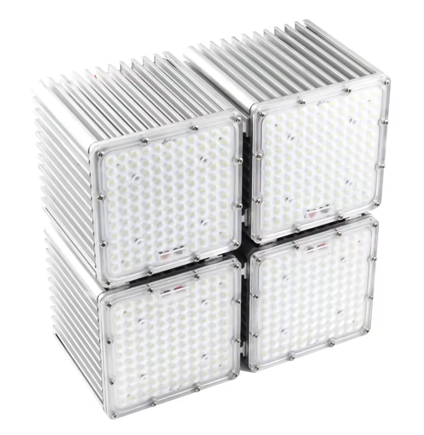 High Power 400W LED Grow Light Modular Flood Stadium Light IP65 Rating 5000K Daylight Die-casting Aluminum Construction CRI 80