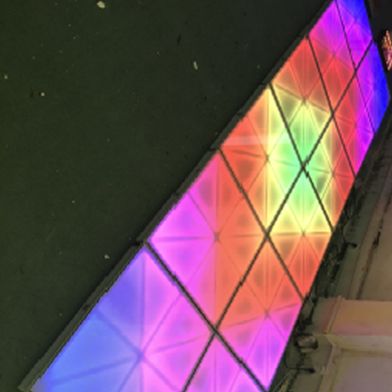 Tempered Glass Octagonal LED Disco Floor Tile Light RGB Color Changing LED Dance Floor Panel for Stage Decoration