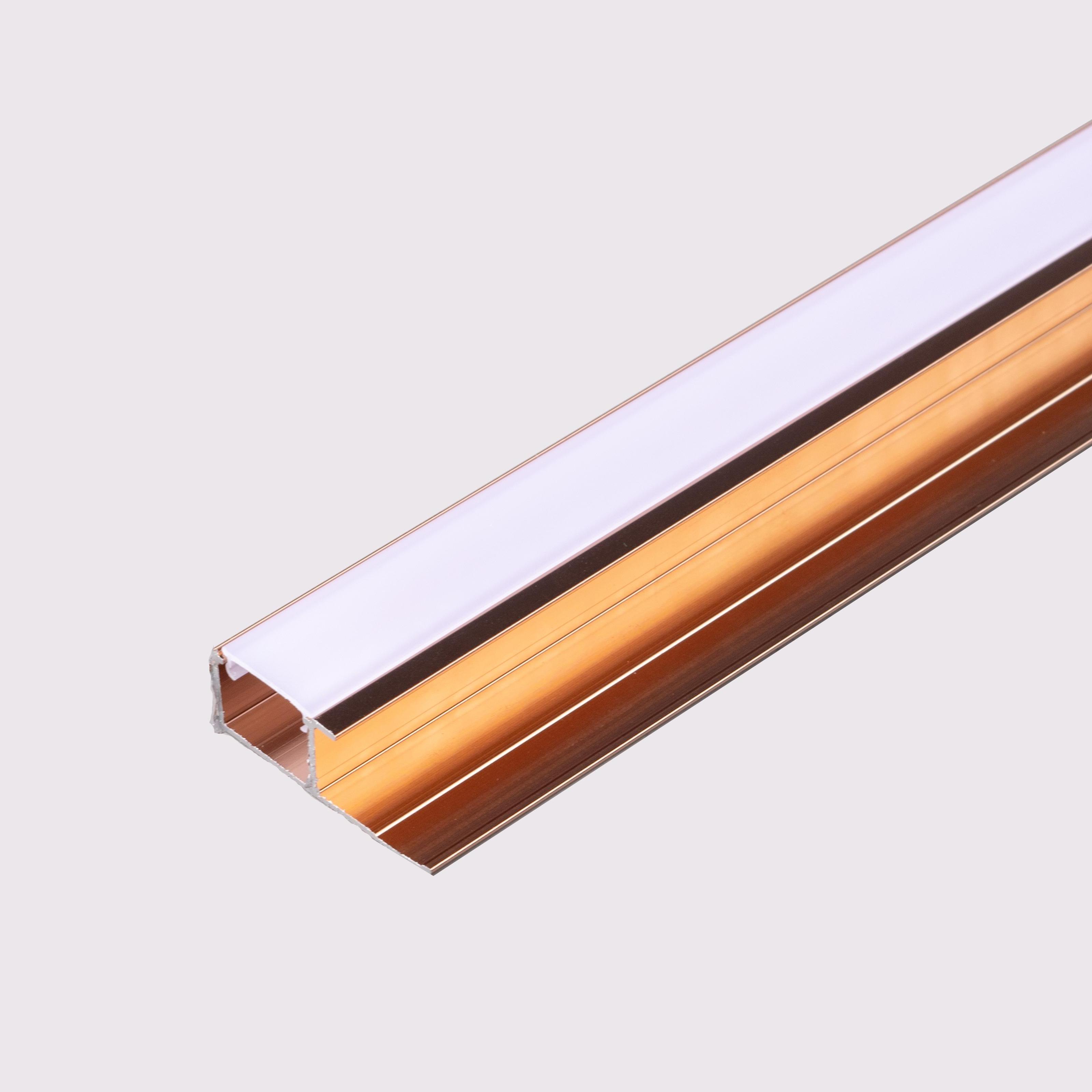 LED Aluminium Profile Edge Cover Strip Matt Gold