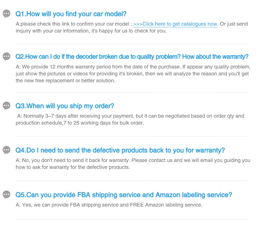 FAQ Reference