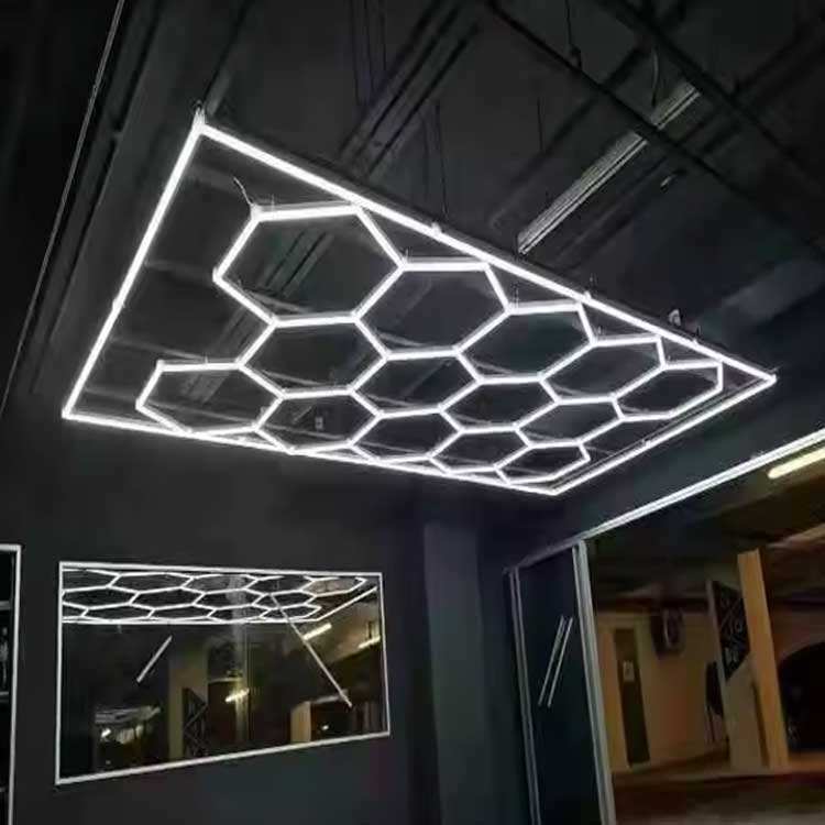 Smart Hexagonal LED Light RGB Honeycomb Color Changing Modular Ceiling Light App Control Remote Garage Gaming