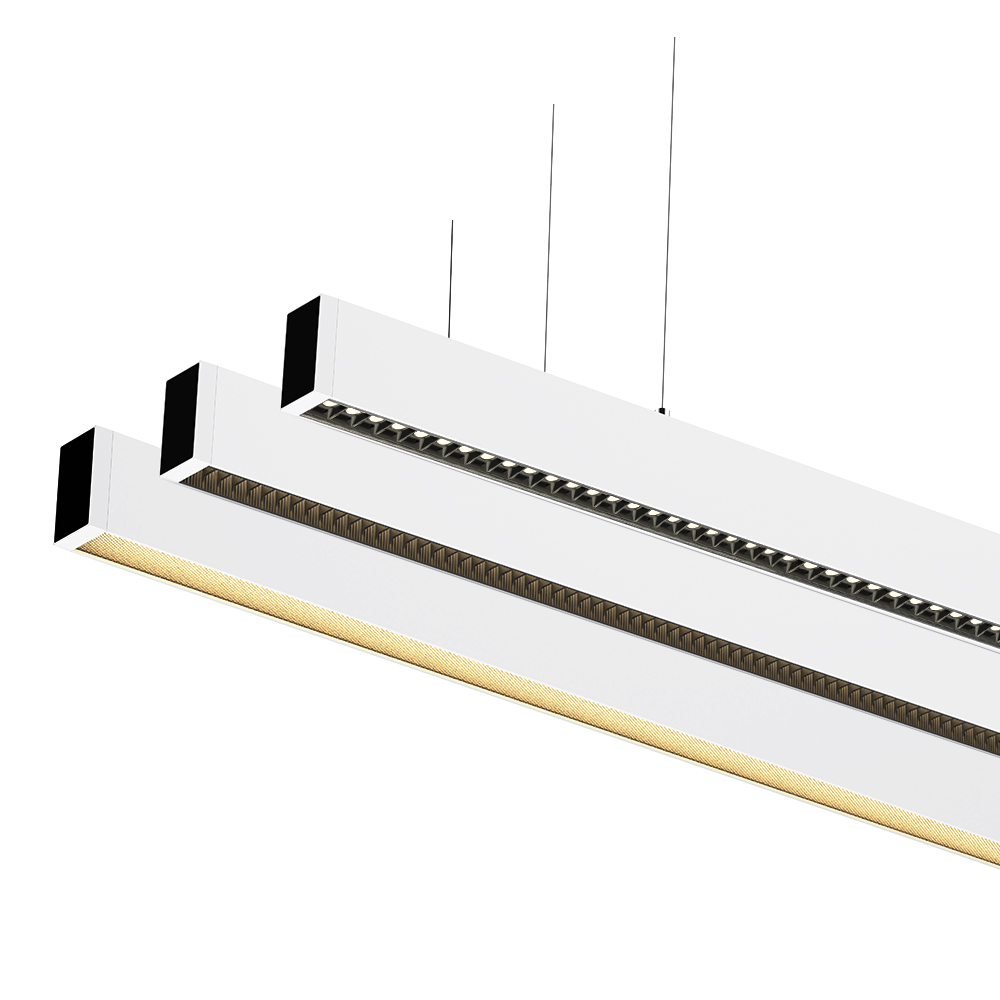 2024 Hot Led Project Office Home Dinner Pendant Light Minimalism Black Linear Light 1.6m Length 30W Suspend Light
