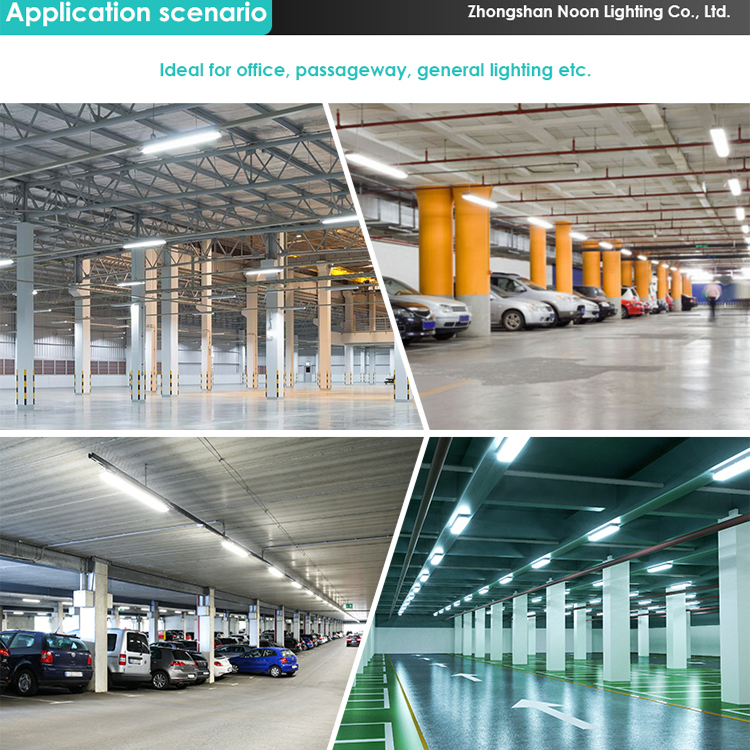 Industrial LED Waterproof Vapor Tight Batten Light IP65 Fixture Factory Warehouse Workshop Commercial Garage