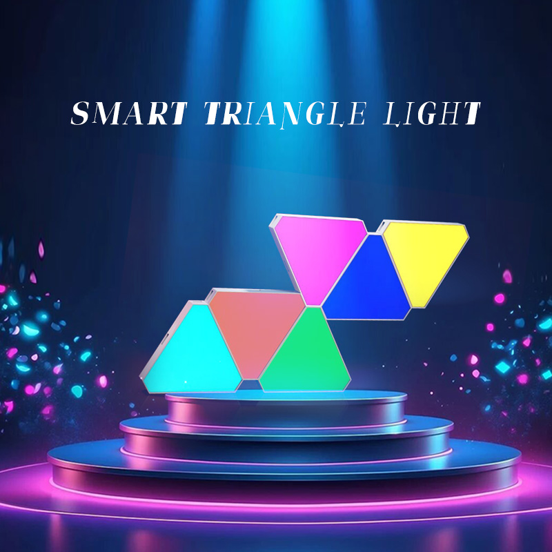 Triangle Lights Panels LED Light Panel Smart Control Game Sync RGB Voice Control Triangle Wall Light
