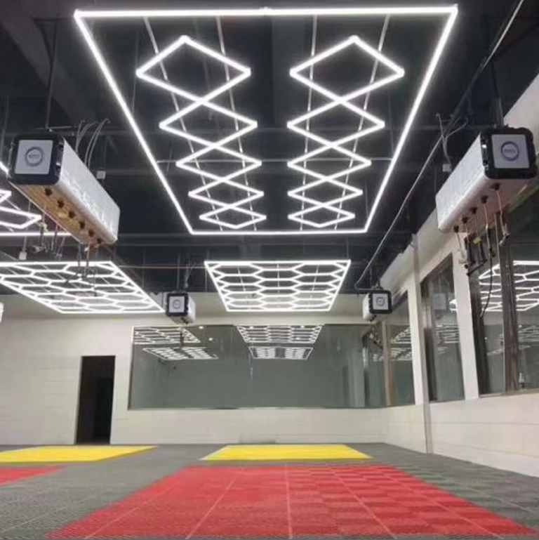 Wholesale DIY LED Hexagonal Garage Lighting Car Detail Lights Garage LED Lighting