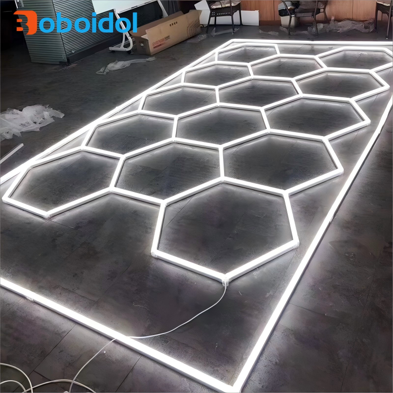 Boboidol Manufacturer Customized Honeycomb Wall Ceiling Light Hexagon Lights Garage Hex Hexagonal Led Lights
