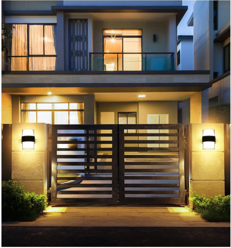 LED Wall Light IP65 Waterproof Mount Wall Outdoor Wall Lamp Garden Light Fixture Aluminum