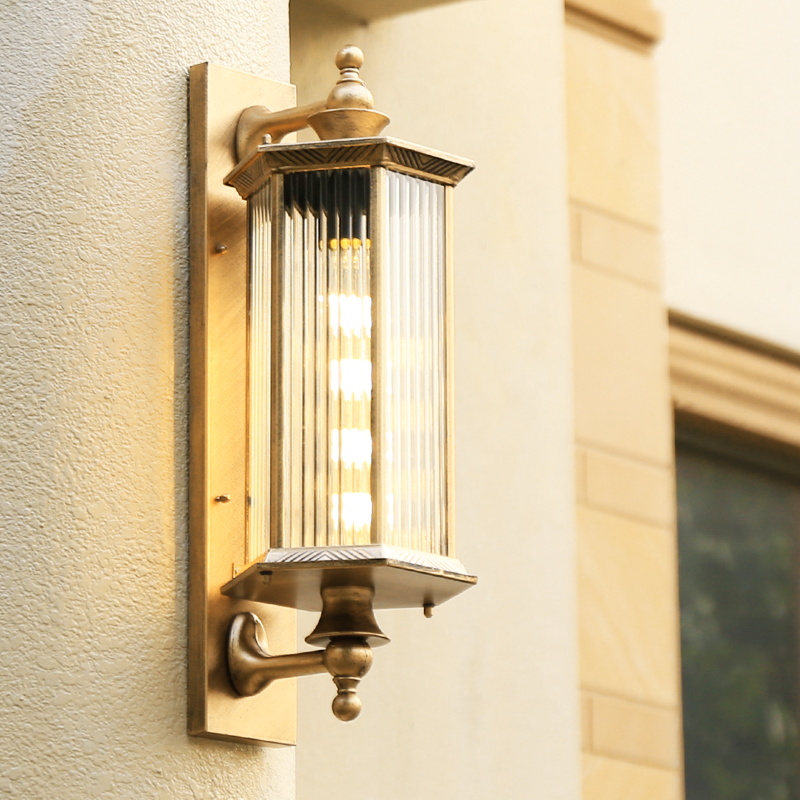 Modern IP65 Waterproof Aluminum Outdoor Wall Lantern LED Light Wall Mount Lamp Fixtures for Porch &amp; Exterior Wall Lighting