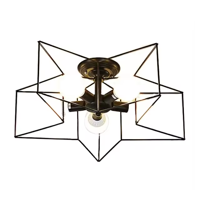New Design Modern Personality Fashion Decoration Octagon LED Ceiling Lamp Indoor Dining Room Bedroom Living