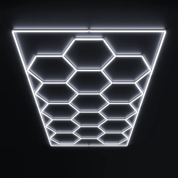 Smart Hexagonal LED Light RGB Honeycomb Color Changing Modular Ceiling Light App Control Remote Garage Gaming