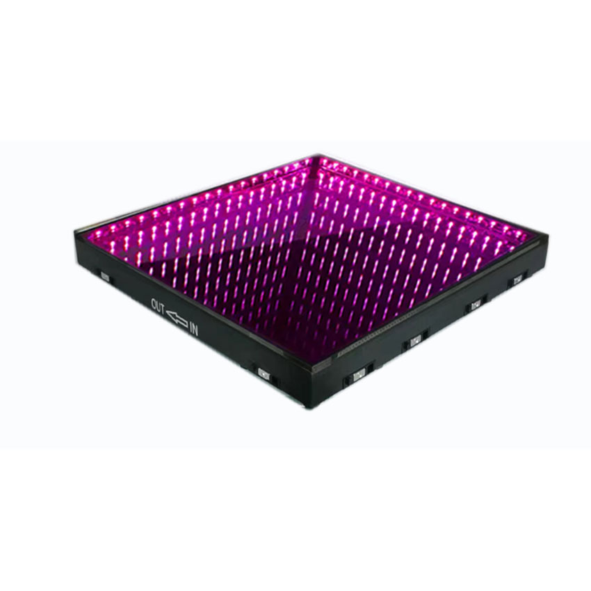 Botai Black and White Infinity Light up Interactive Game Grid Magnetic 3d Led Dance Dancing Mirror Floor Panel for Wedding