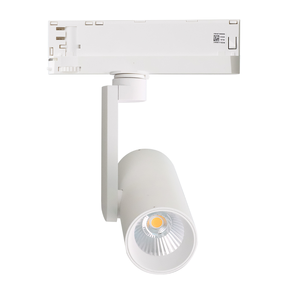 LIFUD Driver Side-Arm 3CCT Ra90 Adjustable Museum Showroom Retail Spot Light System Ceiling Black 30w Led Track Light
