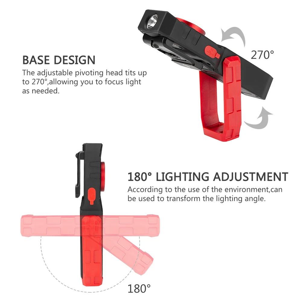 High Quality Mini Powerful Magnetic Handheld Portable Cob Led Display Rechargeable Led Torches Work Light