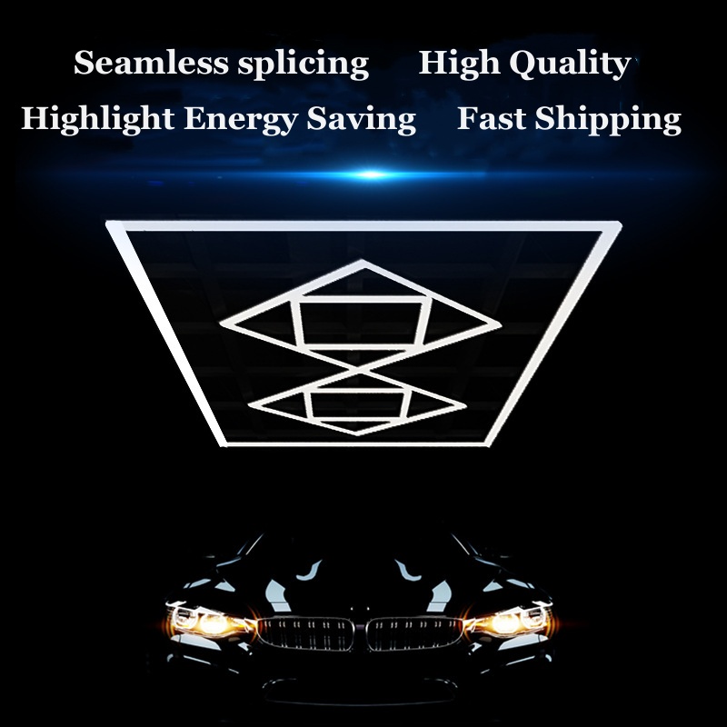 2025 NEW Arrival Flexible Work Light 220V Logo Workshop Work Station Exhibition Lighting Garage Led Car Care Tube Lights 110V