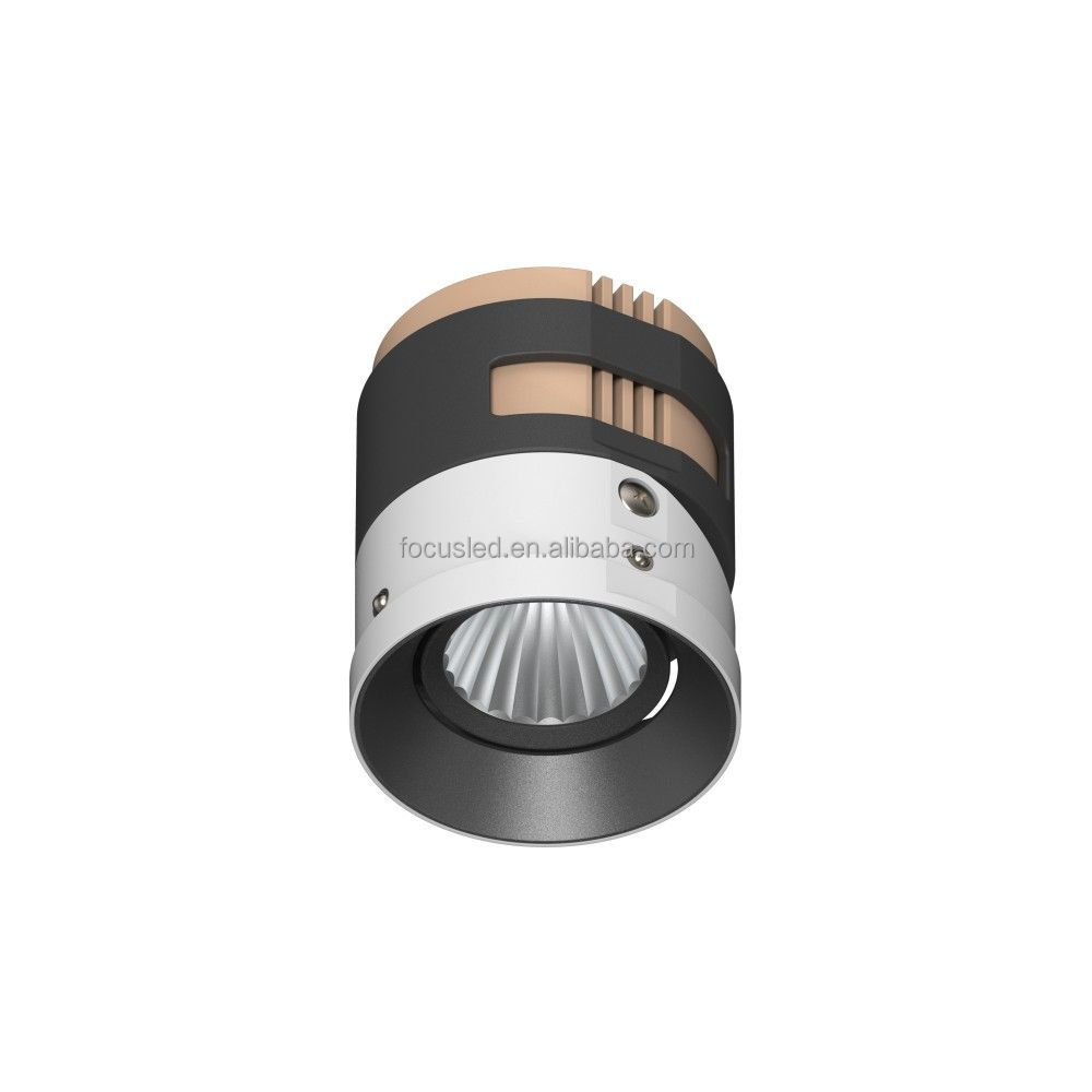 High Quality 12W LED Spot Light Adjustable Interior Recessed Ceiling Downlight Aluminum for Living Room Showroom Restaurant