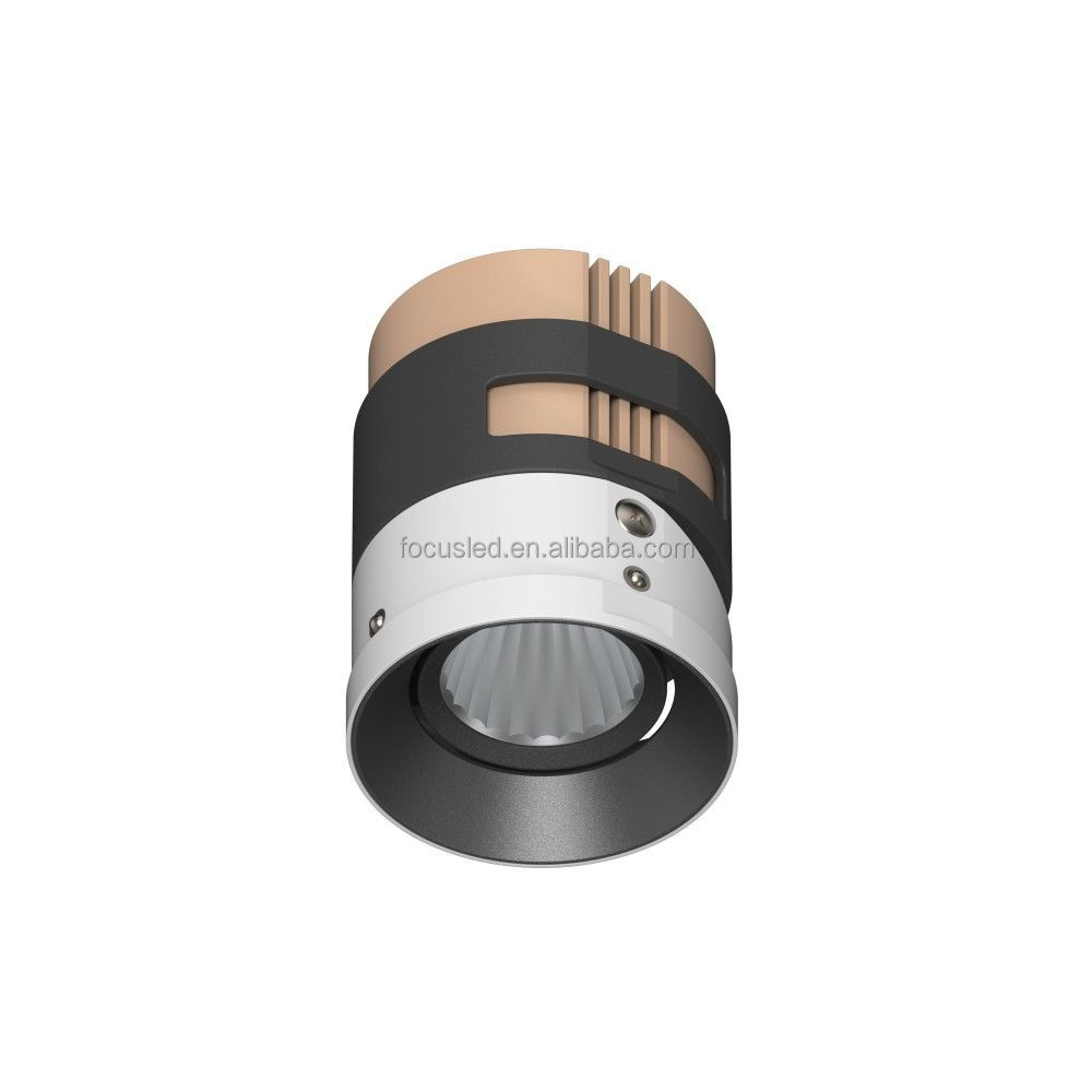 High Quality 12W LED Spot Light Adjustable Interior Recessed Ceiling Downlight Aluminum for Living Room Showroom Restaurant