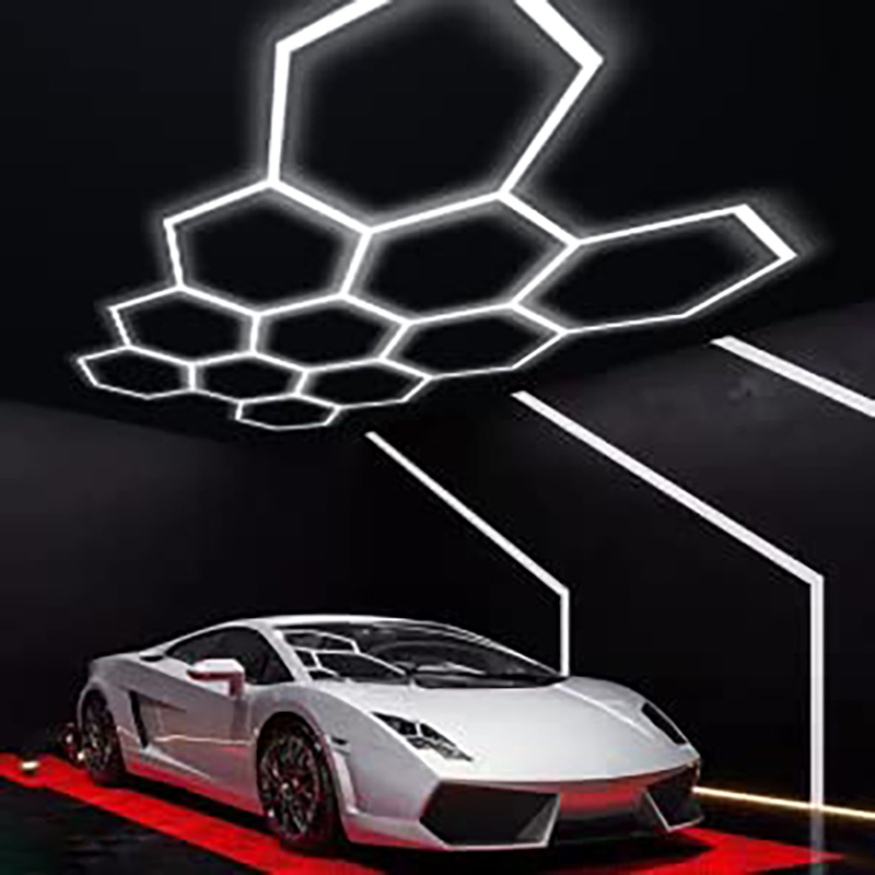 DIY Combination Geometric Hexagonal Led Panel Light Hexagonal Led Light for Garage Ceiling