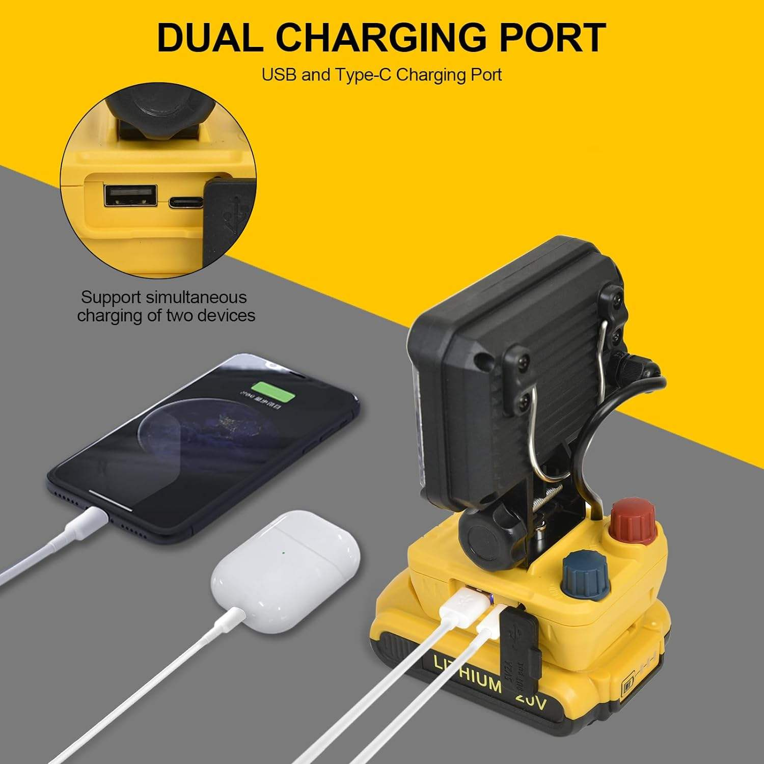 30W Portable Cordless Led Underhood Magnetic Inspection Lamp