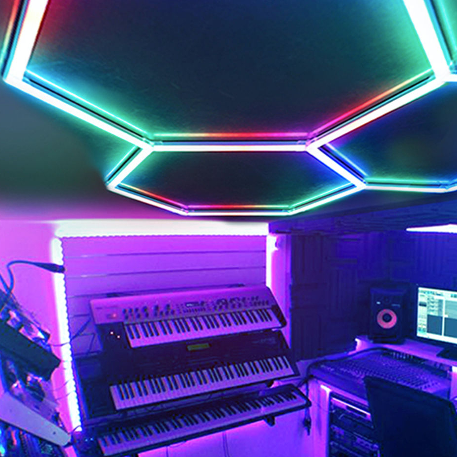 Hight Quality Hex Lights Wholesale Hexagonal Led Hexagon Ceiling Light Rgb Lights For Decoration
