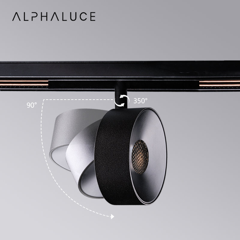 DC48V Dimmable Indoor Showroom Surface Mounted Recessed Spotlight Lighting Rgb Adjustable Wall Washer Magnetic Track Light