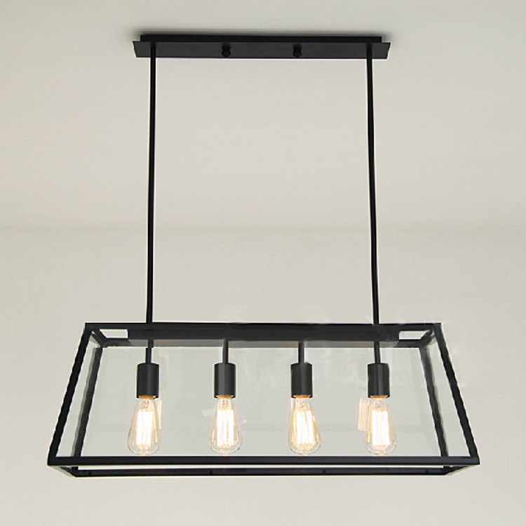 Minimalist Design Vintage Style Wrought Iron Chandelier Pendant Lights for Living Room