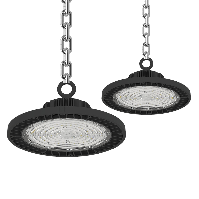 IP65 Aluminum High Bay Light 50W-250W UFO for LED Industrial Lamp Adjustable Power for Warehouse Workshop &amp; Garage