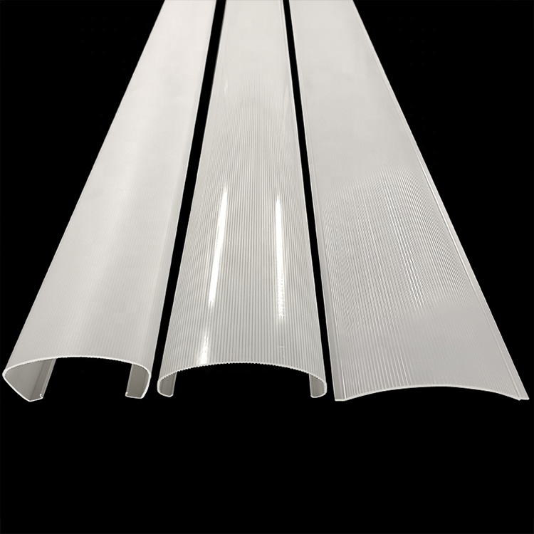 Plastic Profiles Tubes Led Extrusion Acrylic Linear Light Diffuser Clear Pc Plastic Light Cover Polycarbonate Led Diffuser Tube