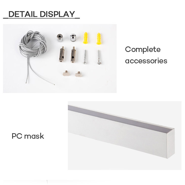 Led Linear Lighting Design Shopping Mall Exhibition Decor Interior Showroom Lighting Office Hotel Customization Light Project
