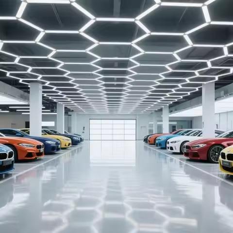 Smart Hexagonal LED Light RGB Honeycomb Color Changing Modular Ceiling Light App Control Remote Garage Gaming