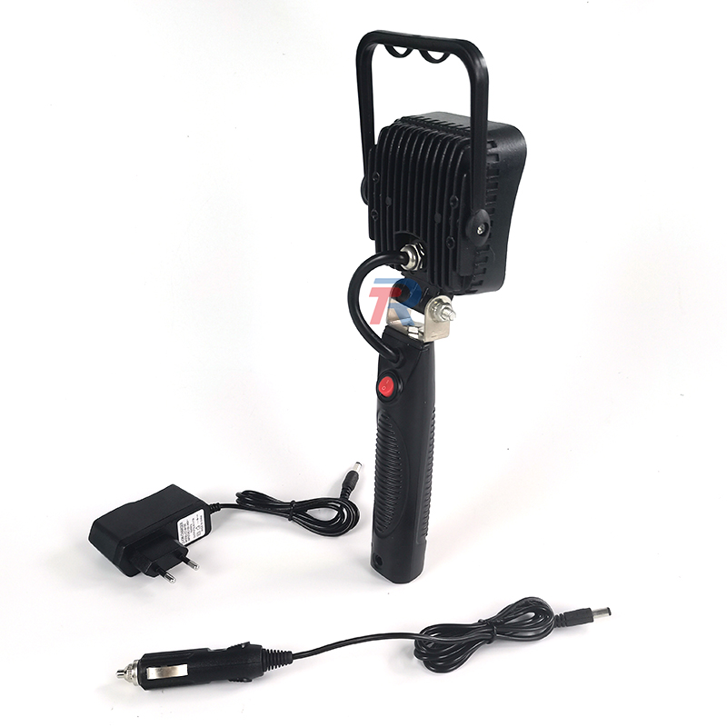 Handheld 15W LED Work Light Built-in 2200mAh Battery Rechargeable Square Design Spot/Flood Beams for Outdoor Emergency Use