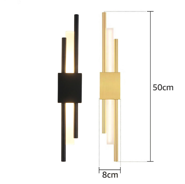 Garden Linear Long Strip Wall Light LED Wall Lamp Modern Hotel Villa Waterproof 110V 220V Black Gold Living Room