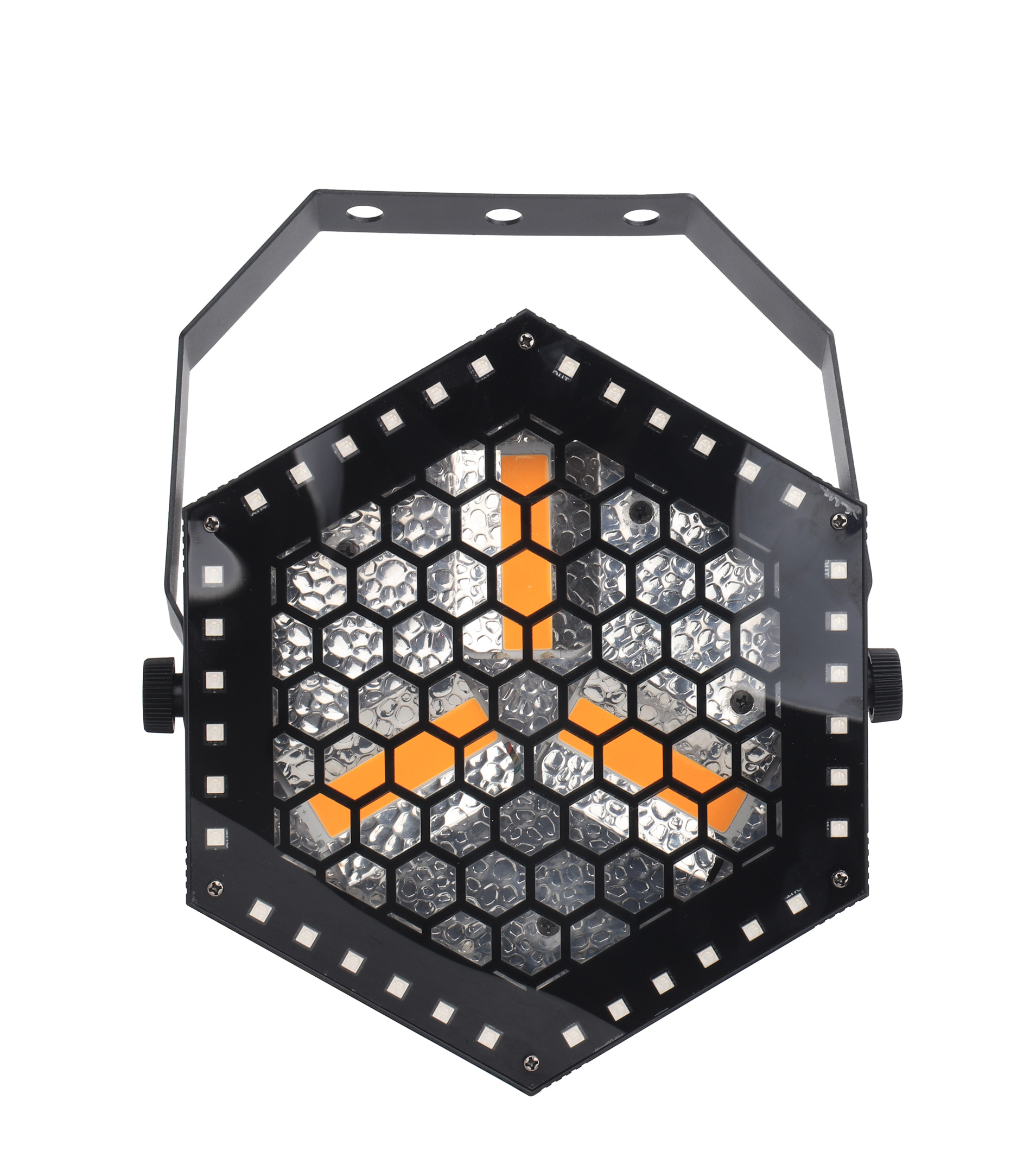 New 60*3W RGBW Led Matrix Stage Effect Auxiliary Light 0.3W 3-in-1 Retro Hexagon Splice Disco KTV Led Stage Light