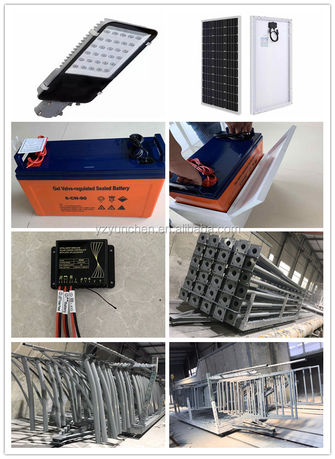 Solar street light parts