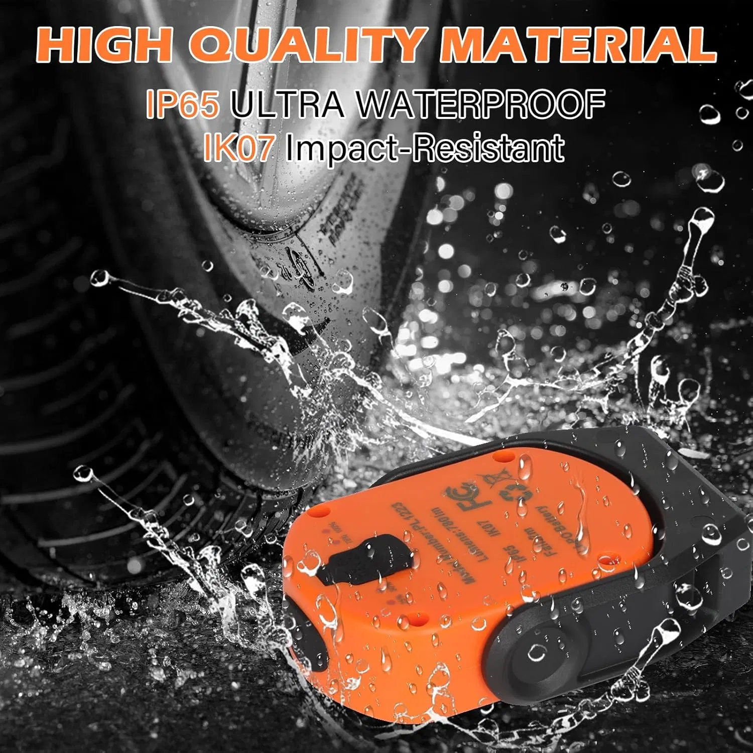 Orange Color Work Light Car Inspection Lamp 780lm Portable Work Light Flashlight