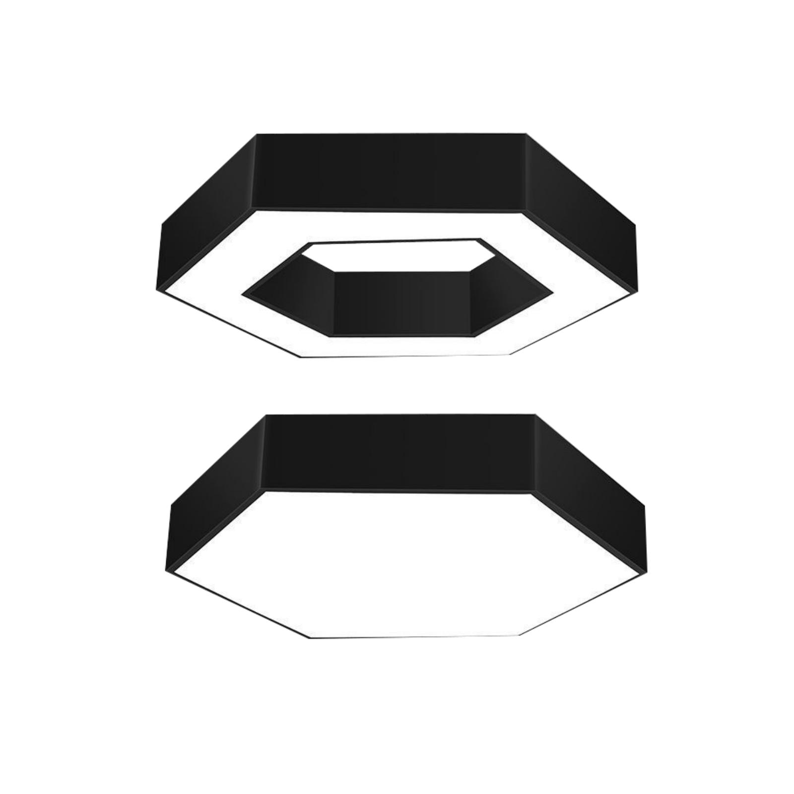 Hollow Style Hexagon Shape Pendant Led Luminaire Light For Projects For Work Shop Office