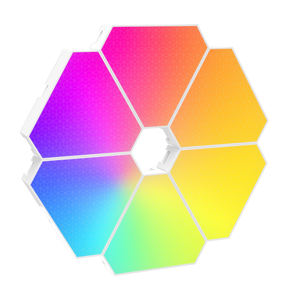 Factory Direct LED RGB Triangle Wall Light Remote APP Controls Music Sync Gaming Triangle LED Lights Panels