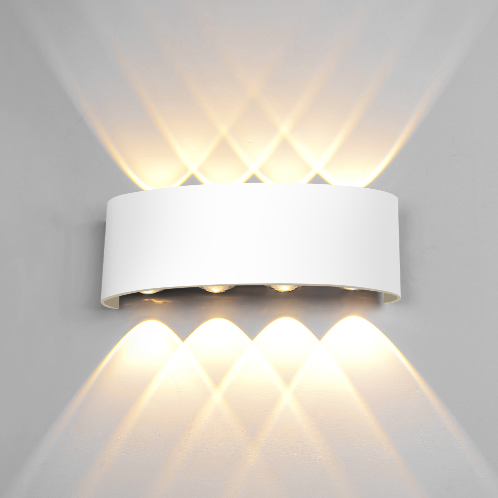 Modern Indoor Wall Lights for Home Surface Mounted Black Walllighting Interior Plastic Led Lights /Led Wall Light