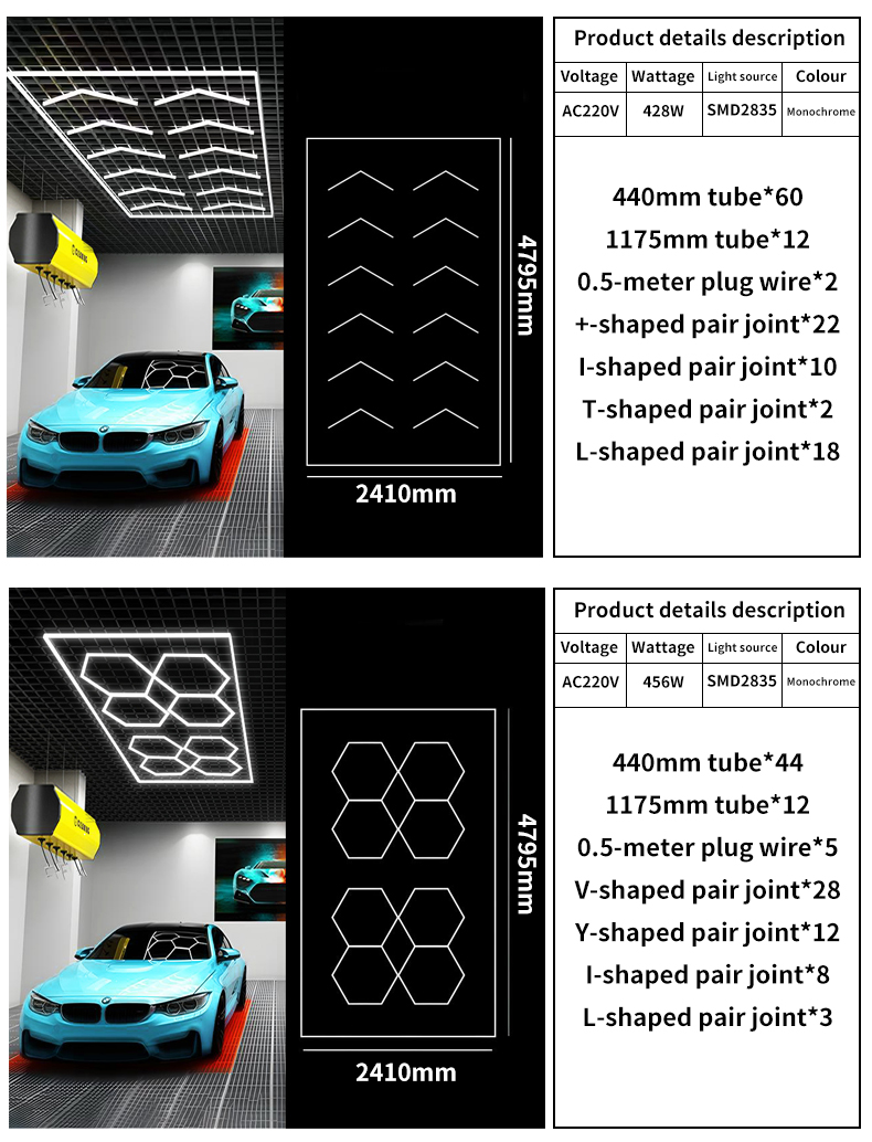 LED Car Workshop Setup