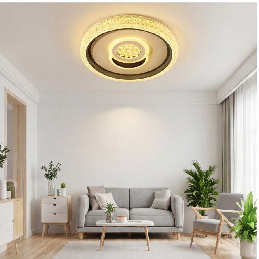 Hisoon Elegant Modern LED Chandelier Ceiling Light for Living Spaces Bedroom Kitchen