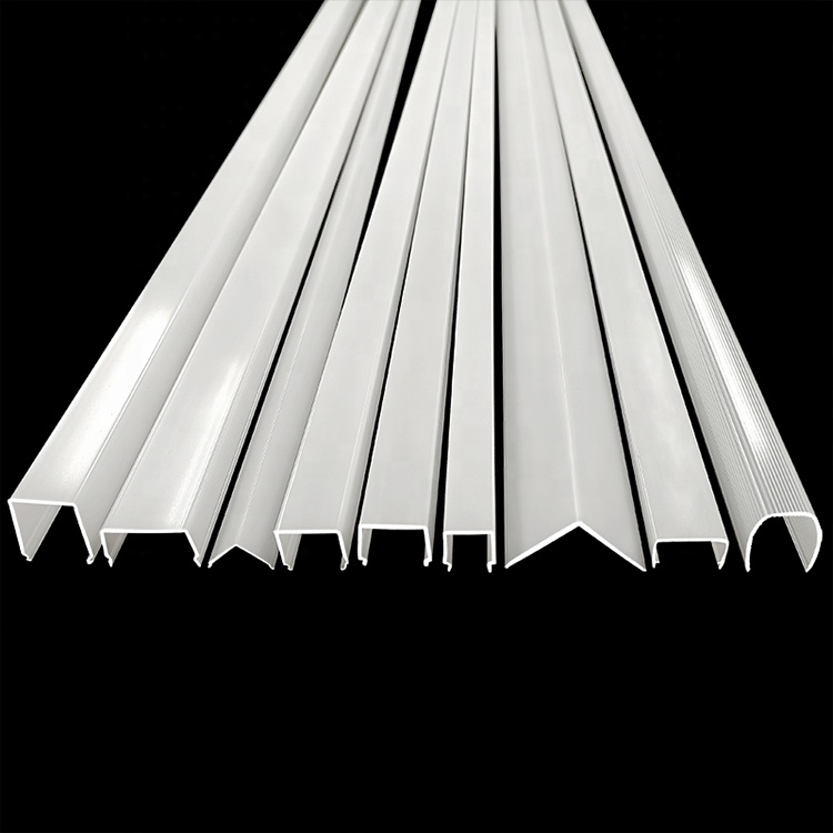 Plastic Profiles Tubes Led Extrusion Acrylic Linear Light Diffuser Clear Pc Plastic Light Cover Polycarbonate Led Diffuser Tube