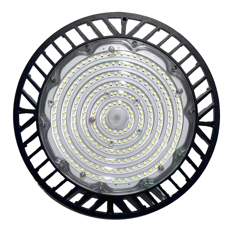 IP65 Aluminum High Bay Light 50W-250W UFO for LED Industrial Lamp Adjustable Power for Warehouse Workshop &amp; Garage