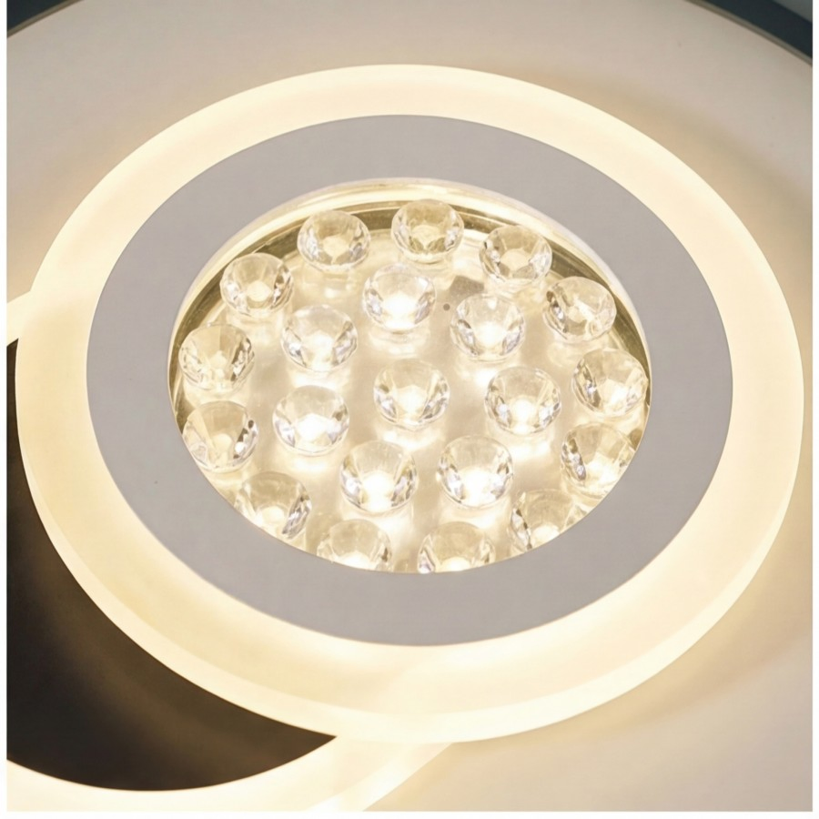 Hisoon Elegant Modern LED Chandelier Ceiling Light for Living Spaces Bedroom Kitchen