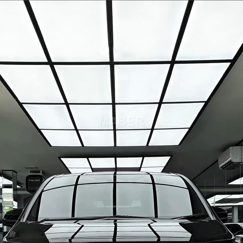 Factory Sale Modern LED Light Car Care Lighting LED Ceiling Light for Workshop Car Wash Shop Garage 12 Grid System
